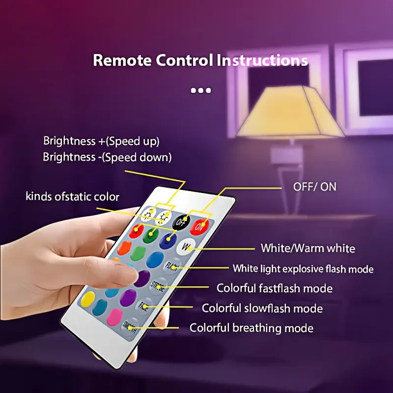 RGB LED Žárovka s Měnícími se barvami