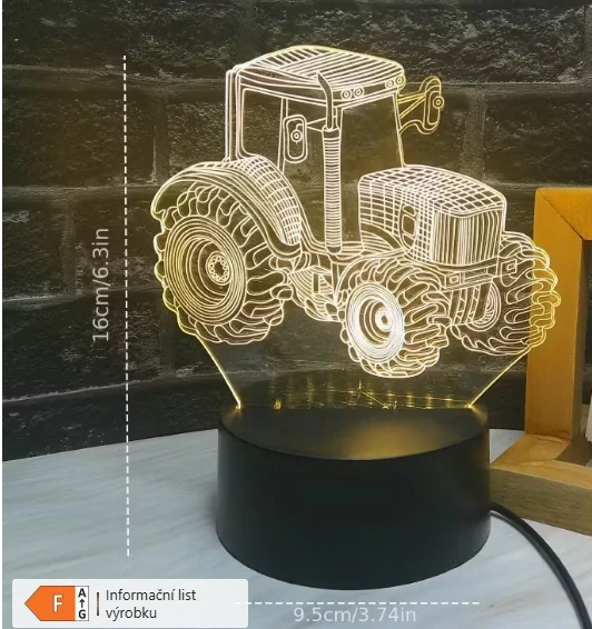 Lampička - Traktor