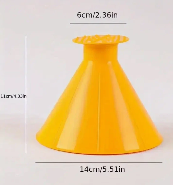Kuželová škrabka na led