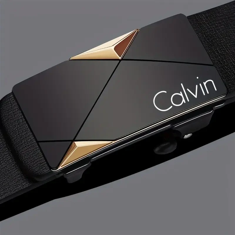 Pánský černý pásek Calvin 130cm