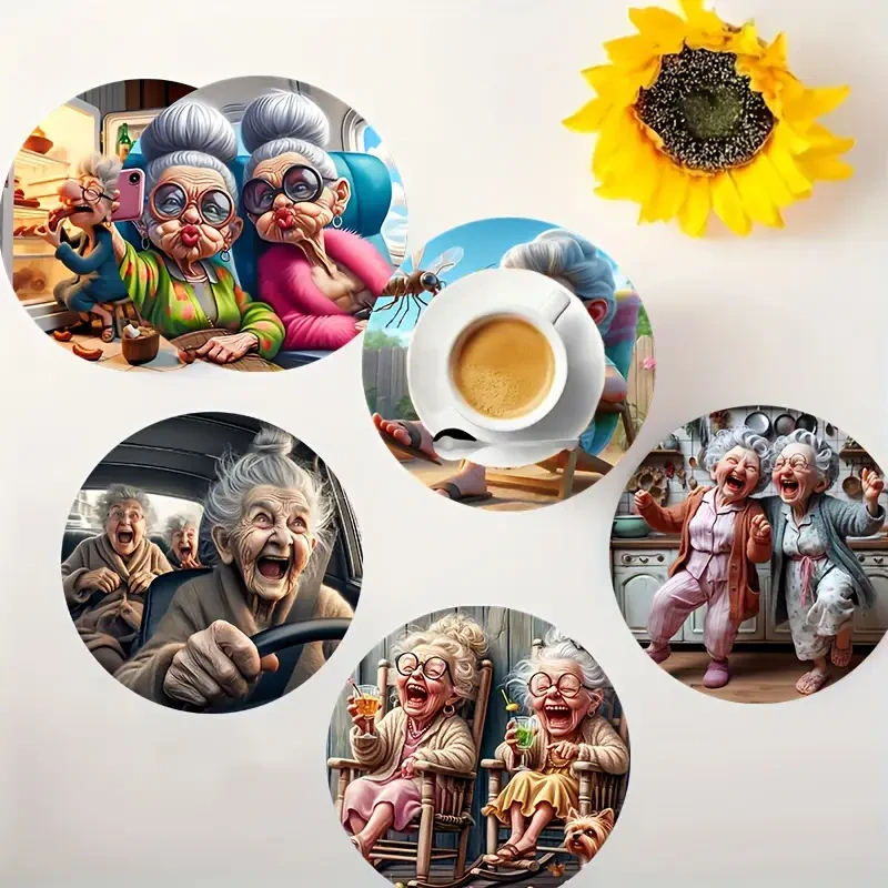 Podtácky - Veselá babička