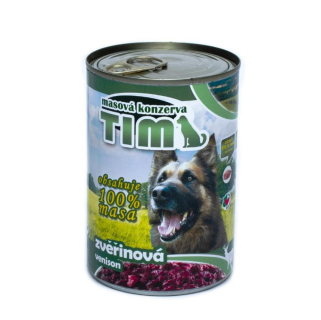 TIM Dog zvěřinová, konzerva