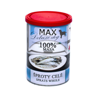 MAX Deluxe Dog celé ryby, konzerva