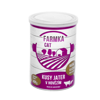 FARMKA Cat s játry, konzerva 400 g