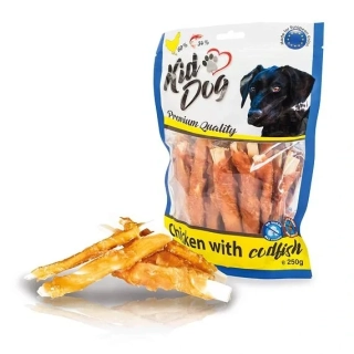 KIDDOG kuřecí masíčko na plátku z tresky 250 g - PO EXPIRACI