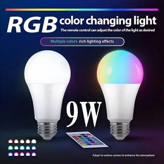 RGB LED Žárovka s Měnícími se barvami