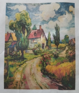 Diamantové malování - Malovaný dům 30x40cm