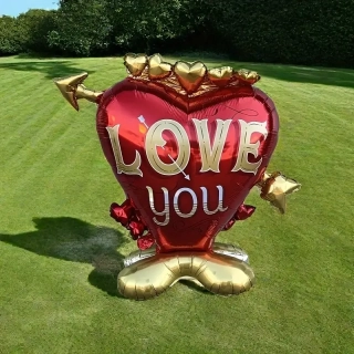 Velké srdce LOVE YOU