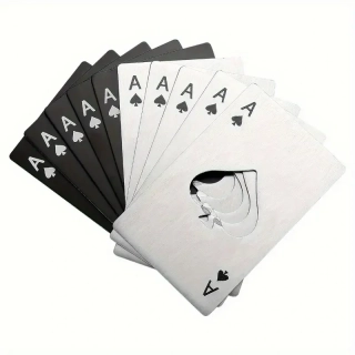 Otevírák ve tvaru pokerové karty
