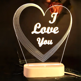 Lampička - I LOVE YOU