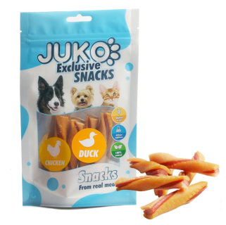 Chicken, Duck & Pumpkin Tricolor Twist JUKO Snacks