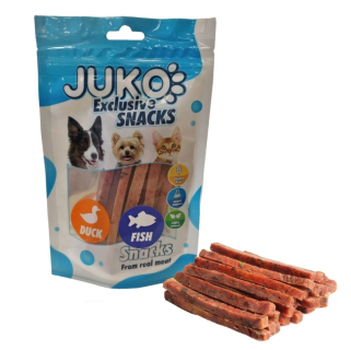 Duck, cod & vegetable Strips JUKO Snacks 70 g