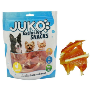 Mini Chicken Soft Jerky with Calcium Bone JUKO Snacks