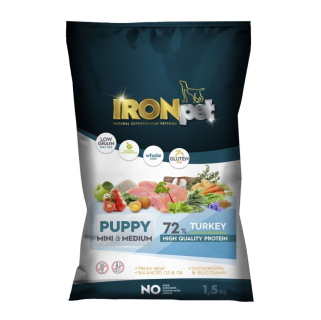IRONpet Dog Puppy Mini & Medium Turkey (Krocan) 1,5 kg