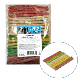 Tyčinka mix JUKO Snacks 12,5 cm, 7 - 8 mm (100 ks)