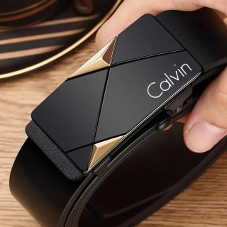 Pánský černý pásek Calvin 130cm