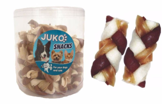 Splétaný copánek Kuřecí JUKO Snacks (40 ks)